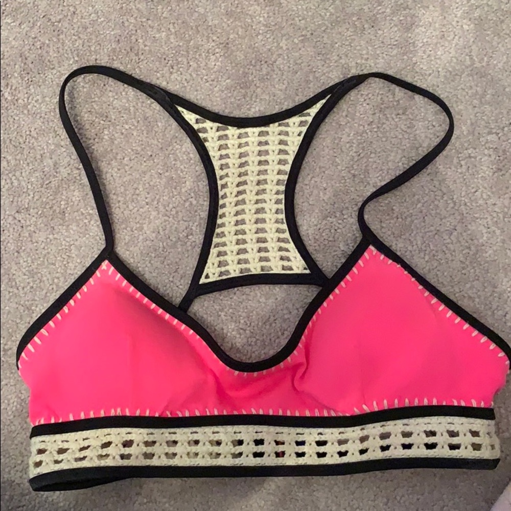 VS pink crotchet bikini top